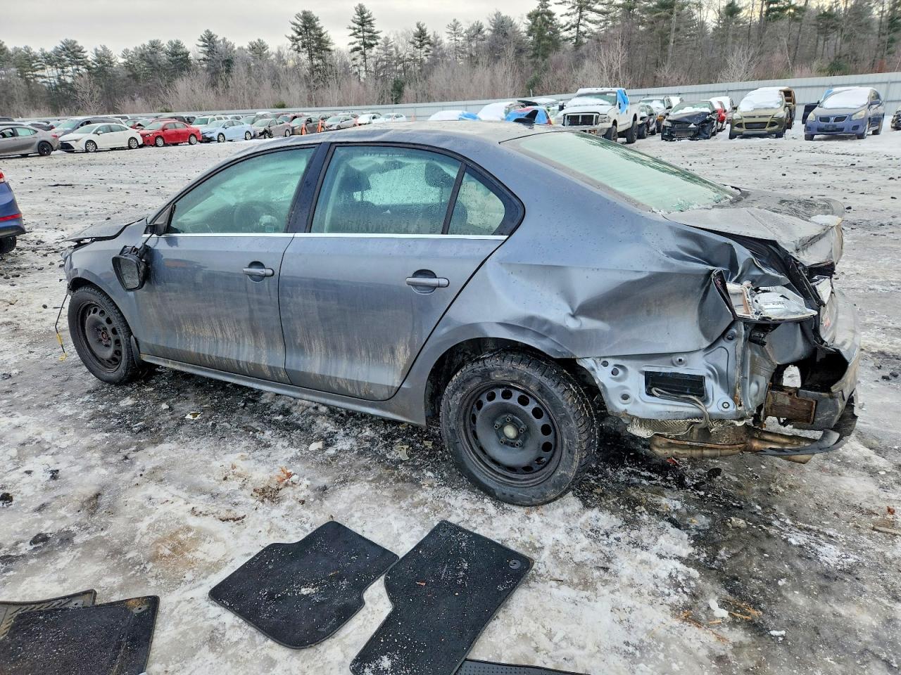 2015 Volkswagen Jetta Tdi Gray vin: 3VWLA7AJ9FM263682