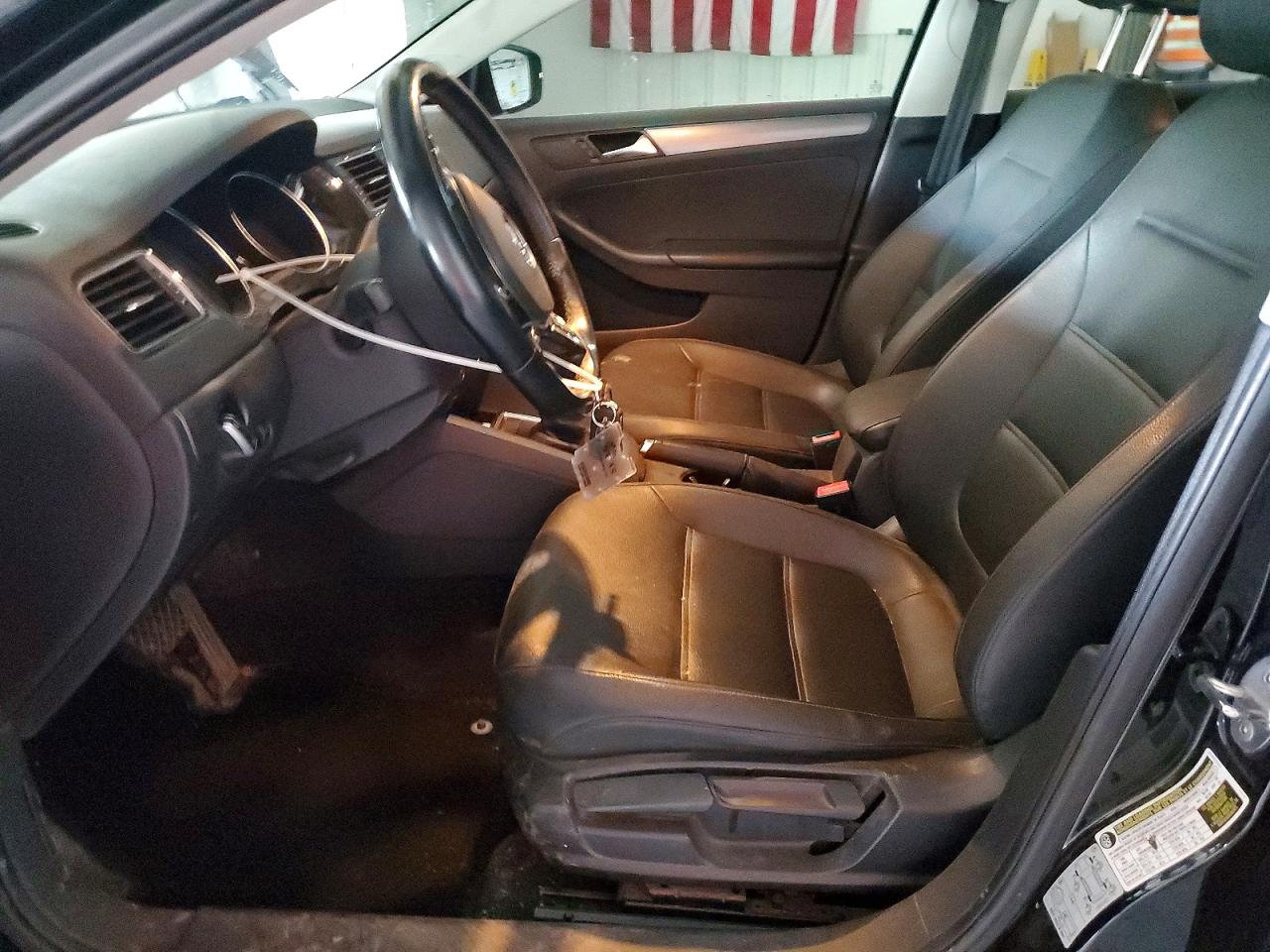 2015 Volkswagen Jetta Tdi Black vin: 3VWLA7AJXFM284055