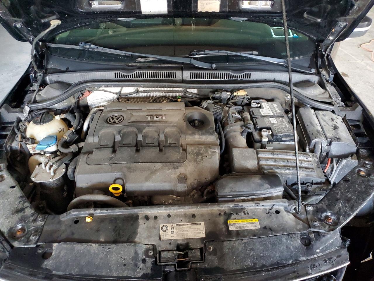 2015 Volkswagen Jetta Tdi Black vin: 3VWLA7AJXFM284055