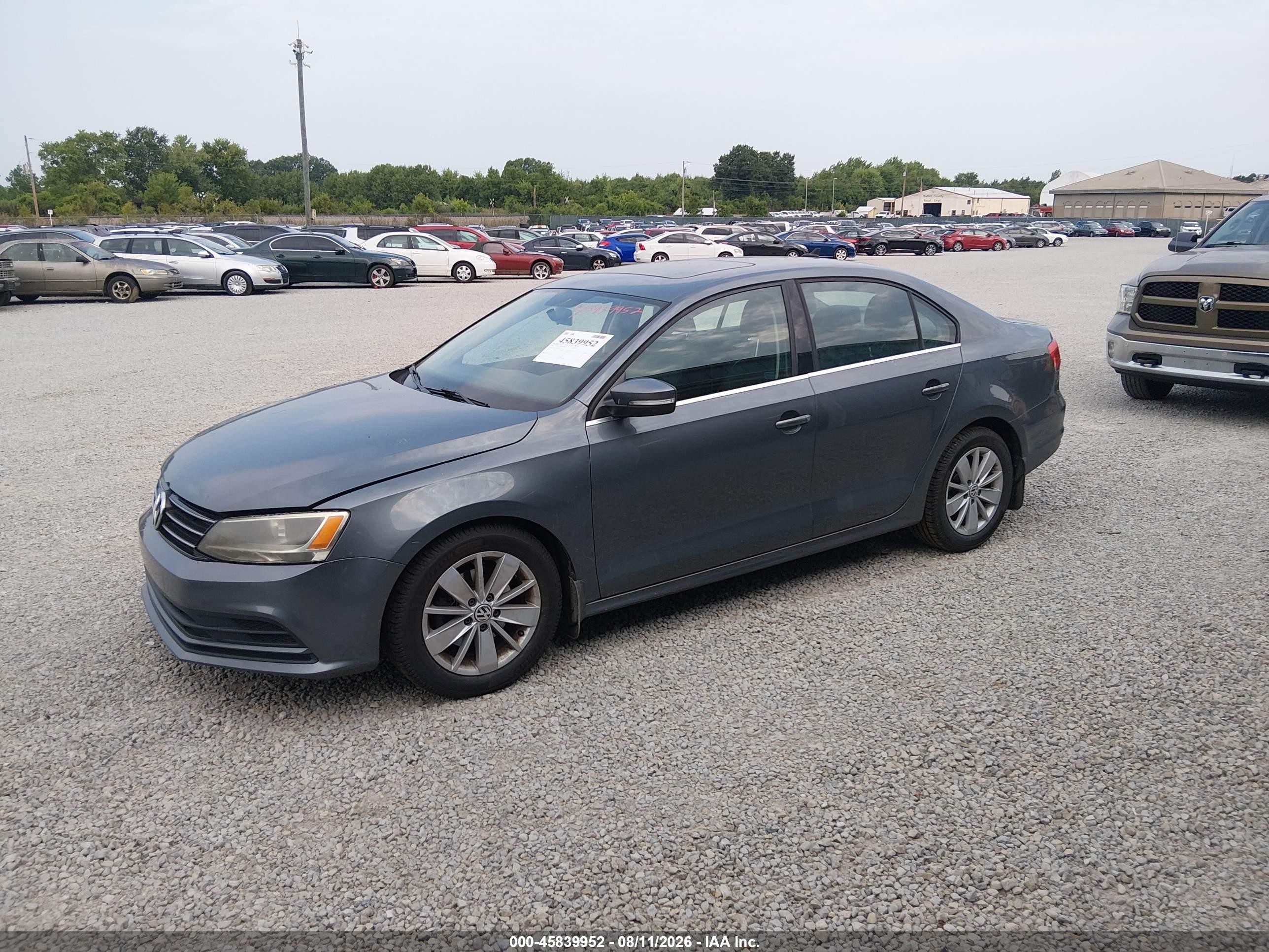 2015 Volkswagen Jetta 2.0l Tdi Se Gray vin: 3VWLA7AJXFM301114