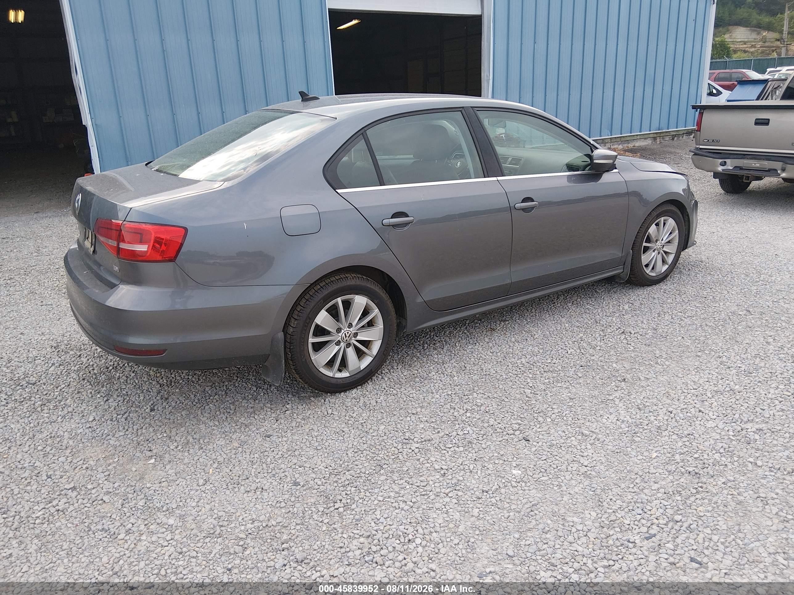 2015 Volkswagen Jetta 2.0l Tdi Se Gray vin: 3VWLA7AJXFM301114