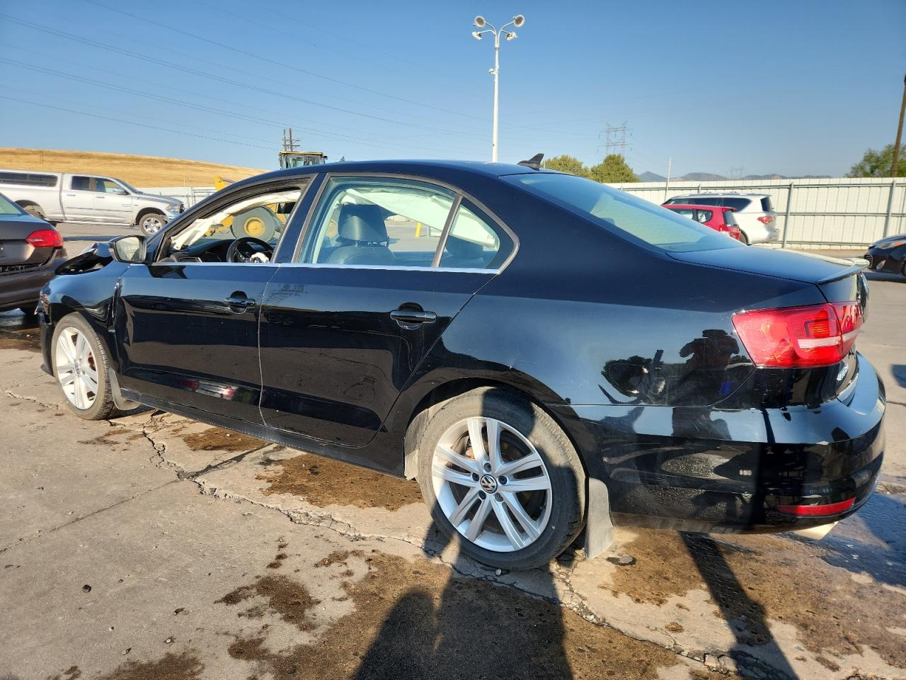 2015 Volkswagen Jetta Tdi Black vin: 3VWLA7AJXFM305650