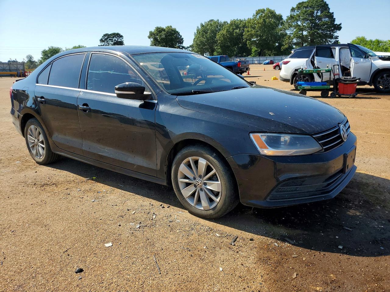 2015 Volkswagen Jetta Tdi Black vin: 3VWLA7AJXFM305695