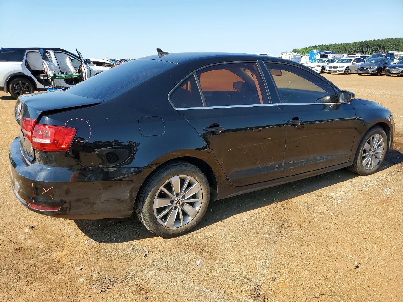 2015 Volkswagen Jetta Tdi Black vin: 3VWLA7AJXFM305695