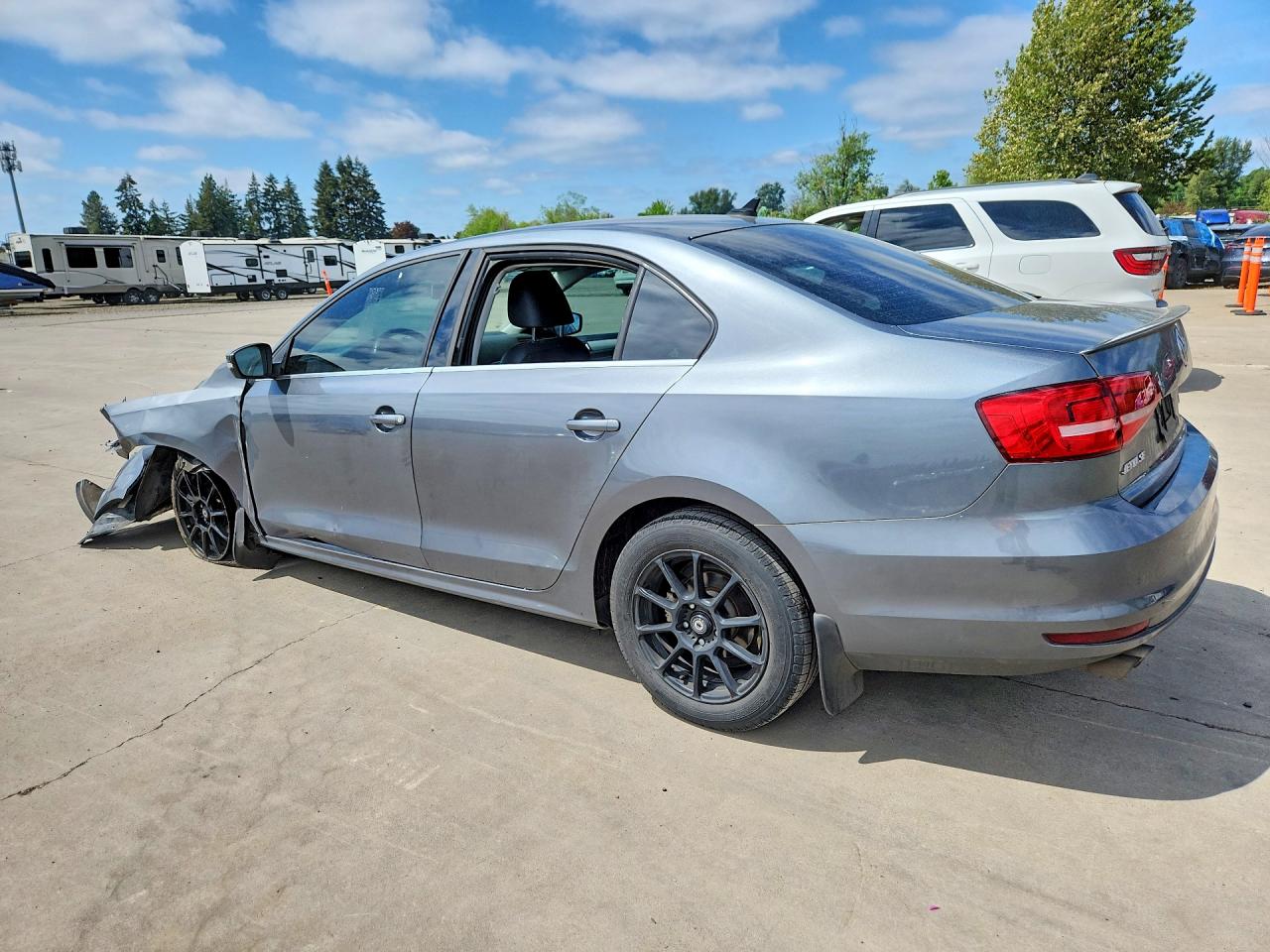 2015 Volkswagen Jetta Tdi Gray vin: 3VWLA7AJXFM332590