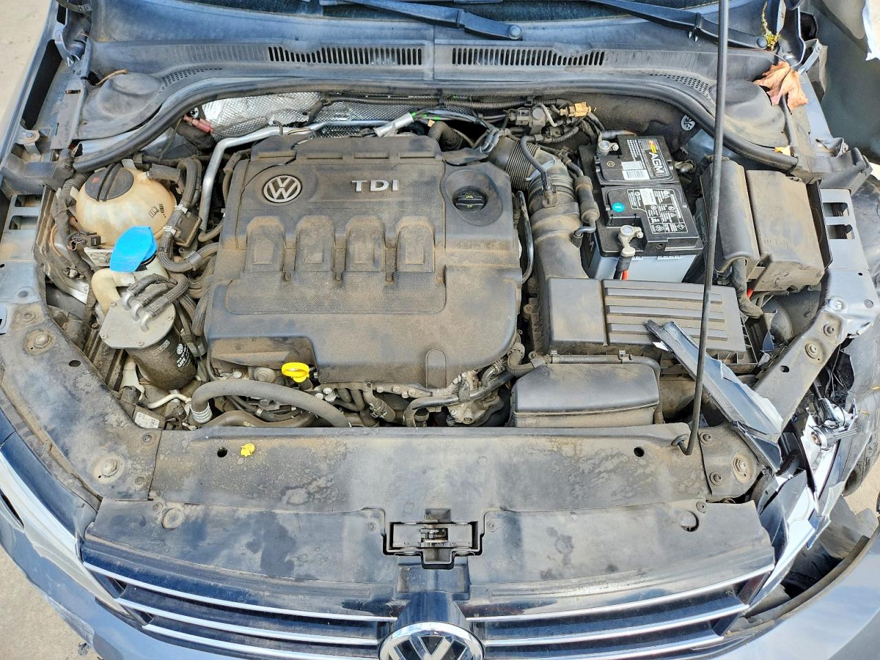 2015 Volkswagen Jetta Tdi Gray vin: 3VWLA7AJXFM332590