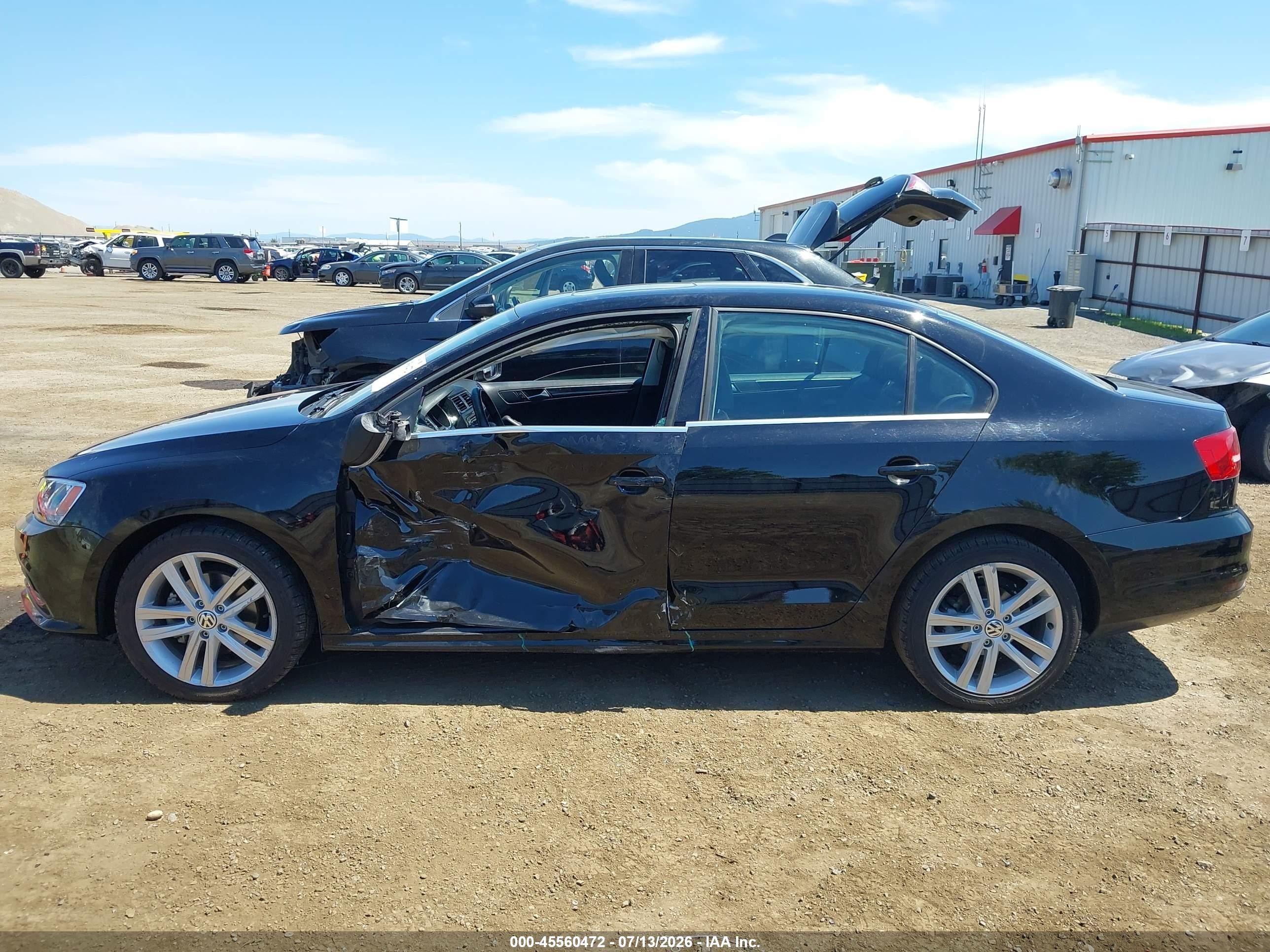 2015 Volkswagen Jetta 2.0l Tdi Sel Black vin: 3VWLA7AJXFM343590