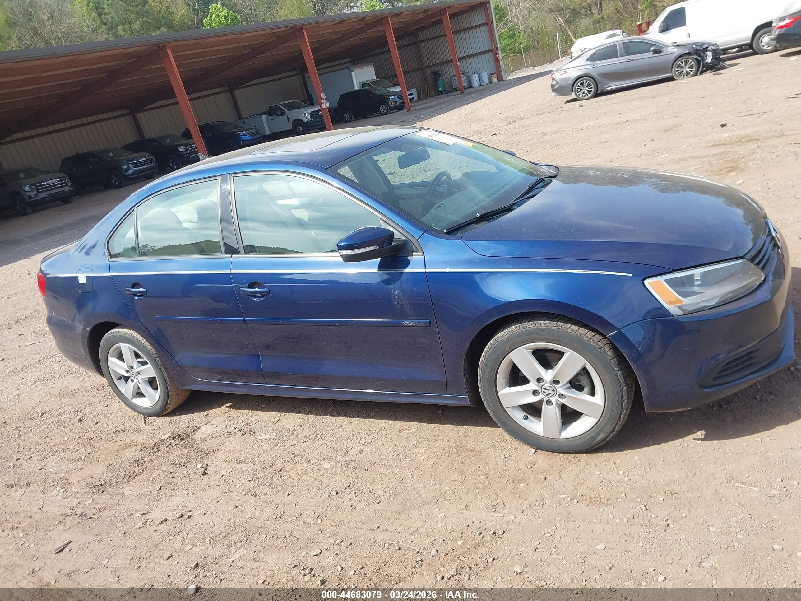 2011 Volkswagen Jetta Tdi Blue vin: 3VWLL7AJ0BM041827