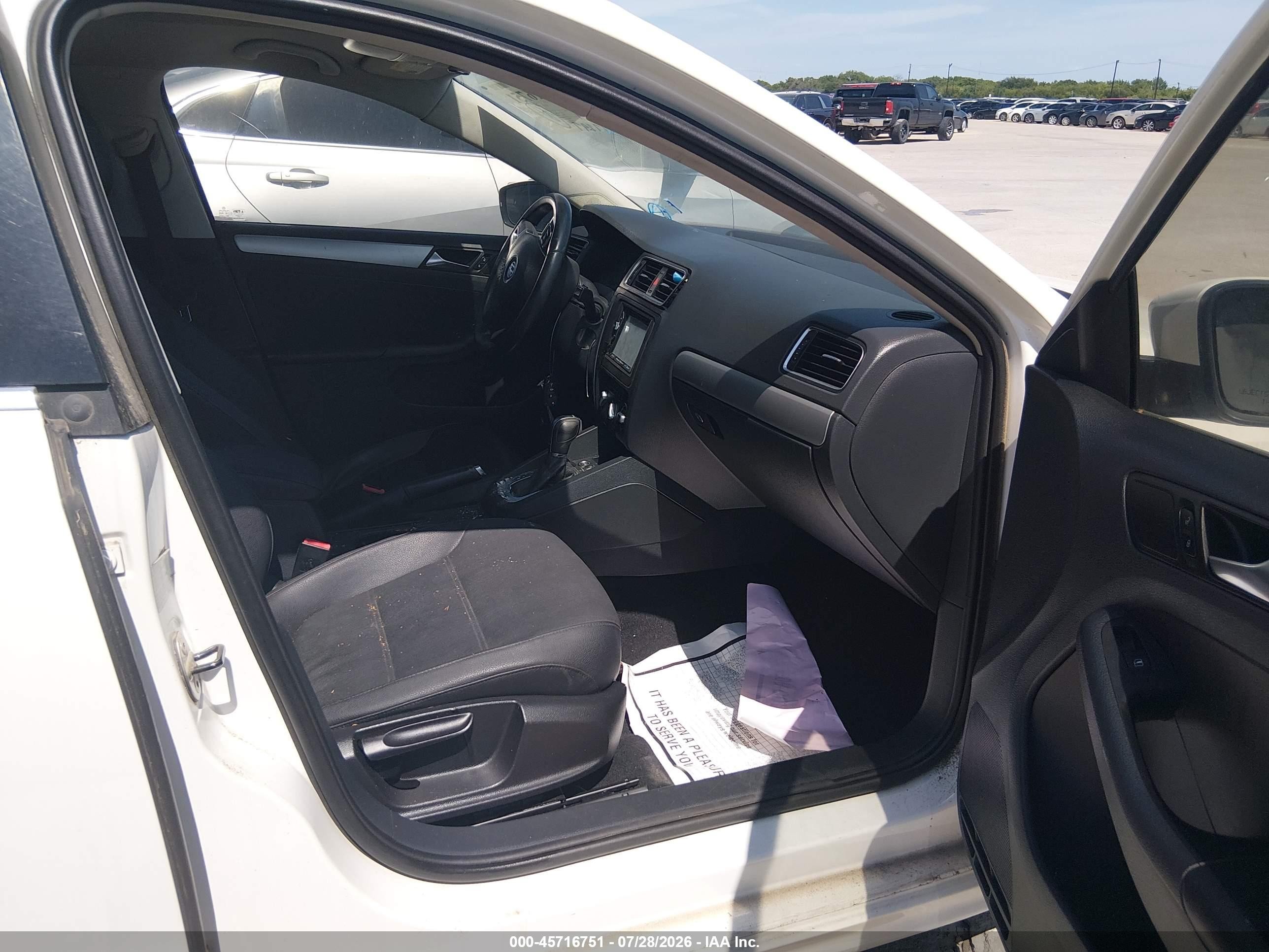 2011 Volkswagen Jetta 2.0l Tdi White vin: 3VWLL7AJ0BM087304