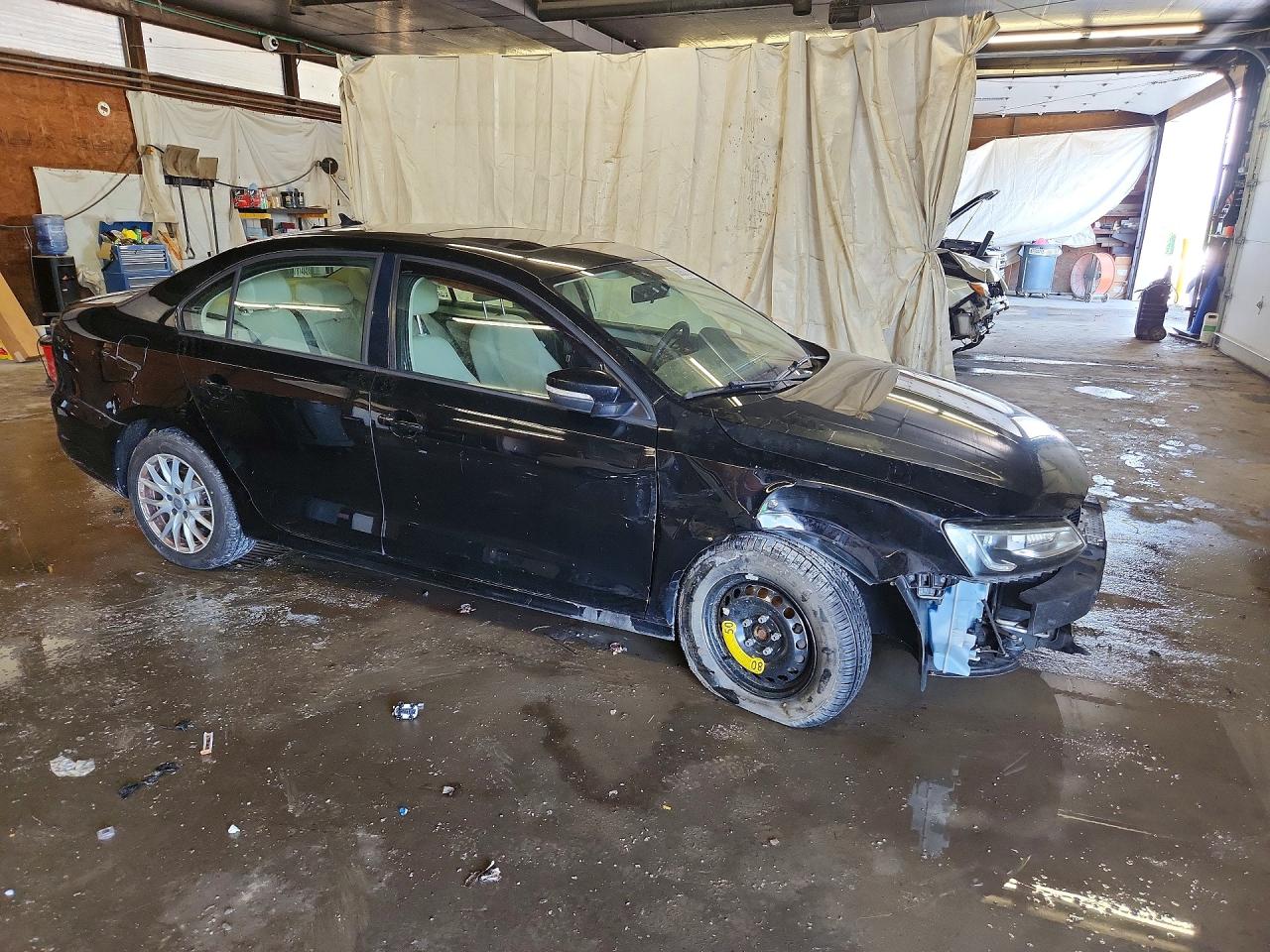 2011 Volkswagen Jetta Tdi Black vin: 3VWLL7AJ0BM130619