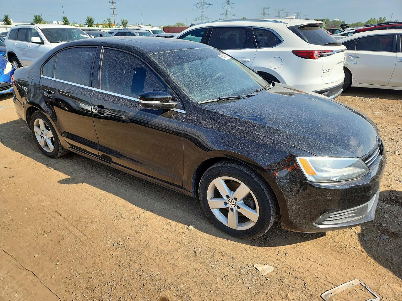 2013 Volkswagen Jetta Tdi Black vin: 3VWLL7AJ0DM288798