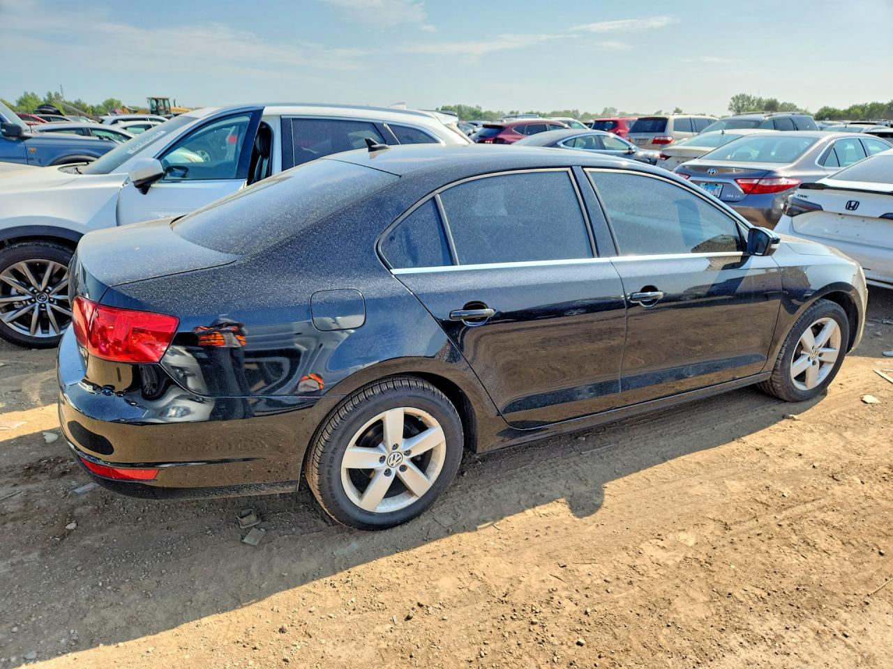 2013 Volkswagen Jetta Tdi Black vin: 3VWLL7AJ0DM288798