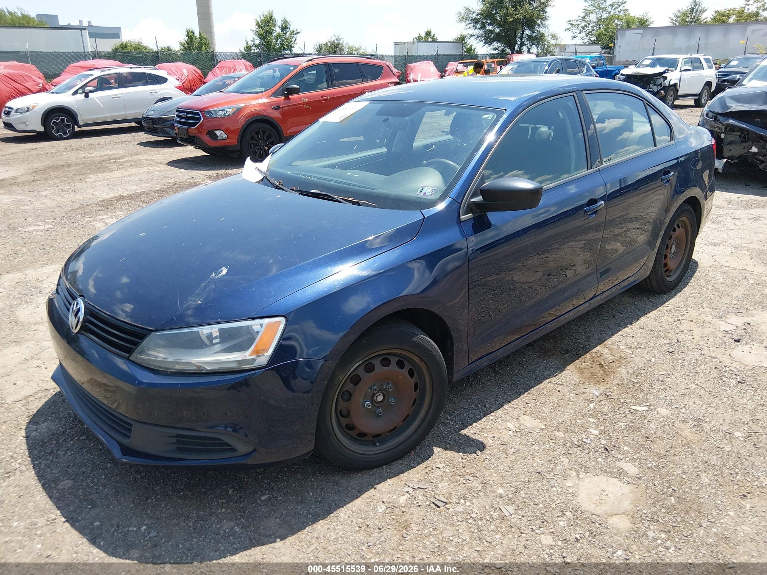 2014 Volkswagen Jetta 2.0l Tdi Value Edition Blue vin: 3VWLL7AJ0EM271341
