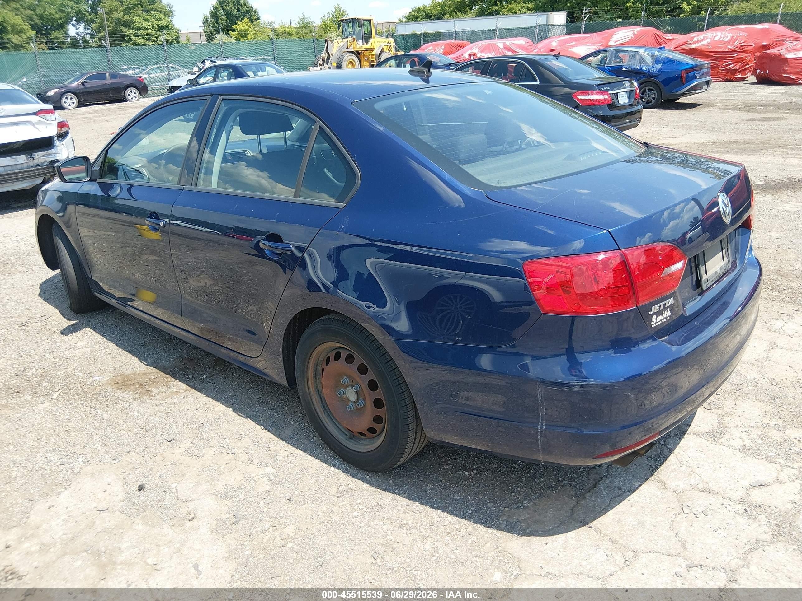 2014 Volkswagen Jetta 2.0l Tdi Value Edition Blue vin: 3VWLL7AJ0EM271341
