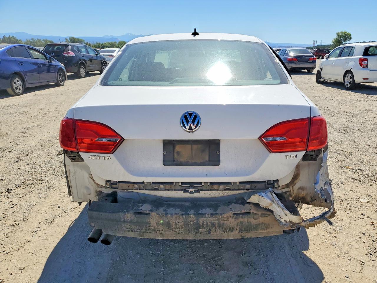 2014 Volkswagen Jetta Tdi White vin: 3VWLL7AJ0EM390698
