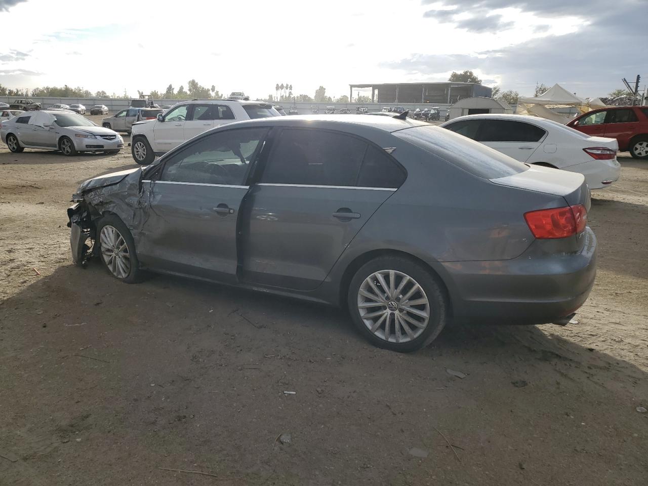 2014 Volkswagen Jetta Tdi Gray vin: 3VWLL7AJ0EM437924