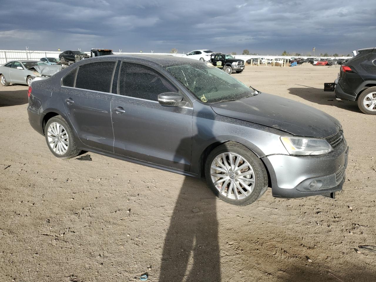 2014 Volkswagen Jetta Tdi Gray vin: 3VWLL7AJ0EM437924
