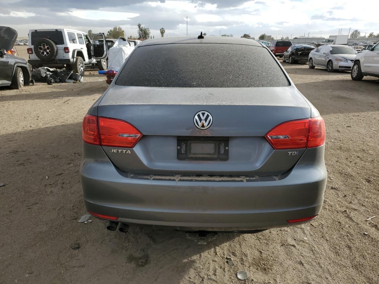 2014 Volkswagen Jetta Tdi Gray vin: 3VWLL7AJ0EM437924