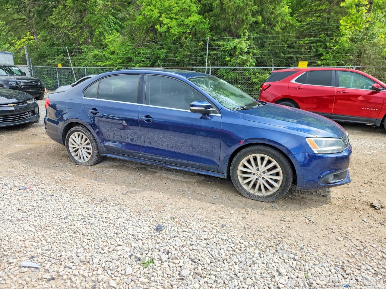2014 Volkswagen Jetta Tdi Blue vin: 3VWLL7AJ0EM445618