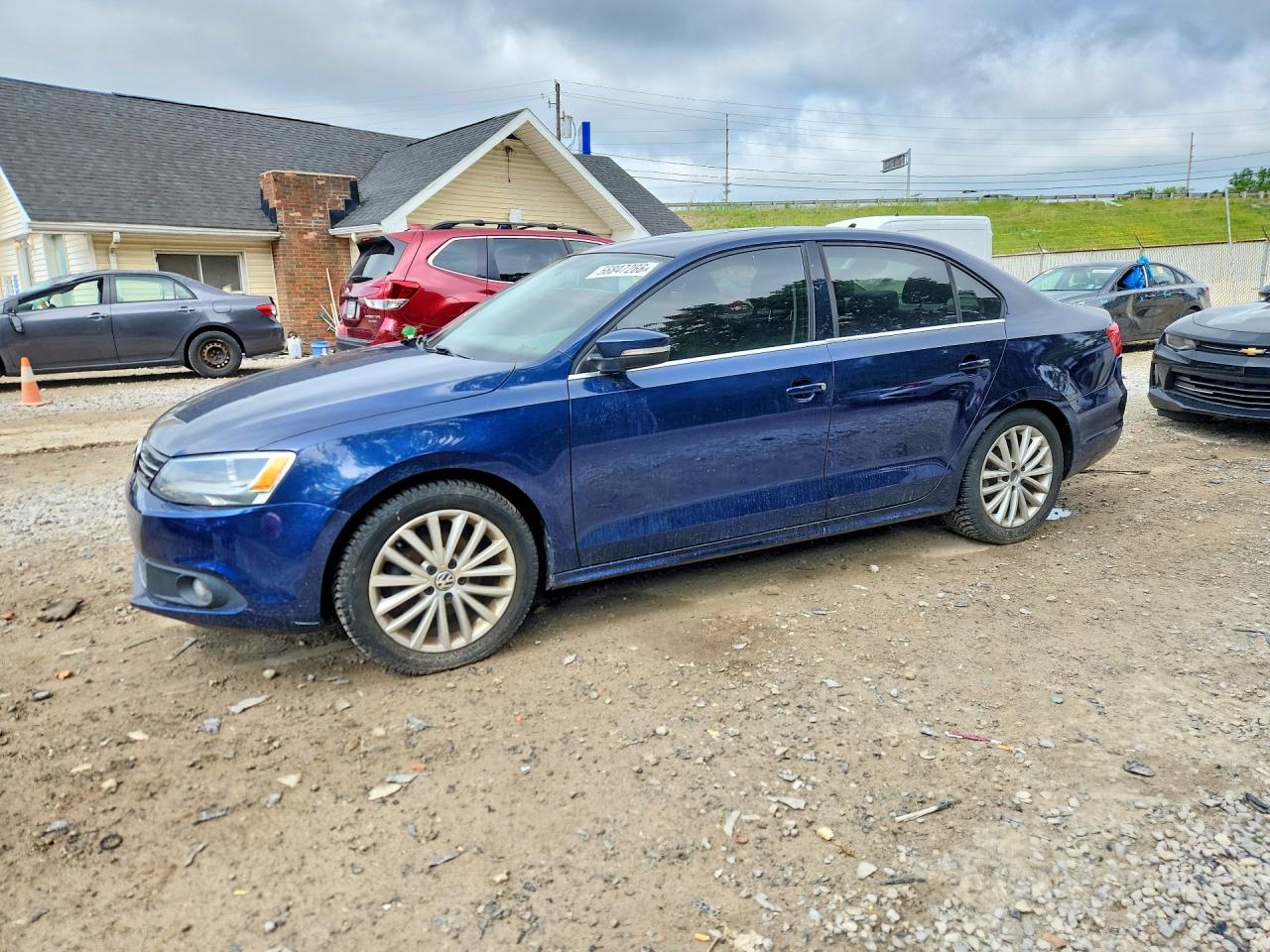 2014 Volkswagen Jetta Tdi Blue vin: 3VWLL7AJ0EM445618