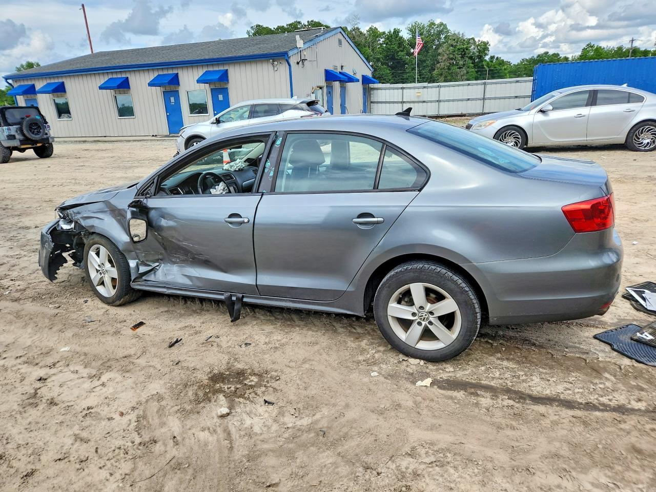 2012 Volkswagen Jetta Tdi Gray vin: 3VWLL7AJ1CM394868