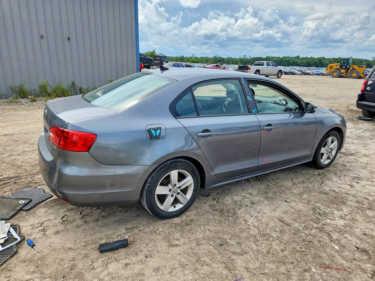 2012 Volkswagen Jetta Tdi Gray vin: 3VWLL7AJ1CM394868