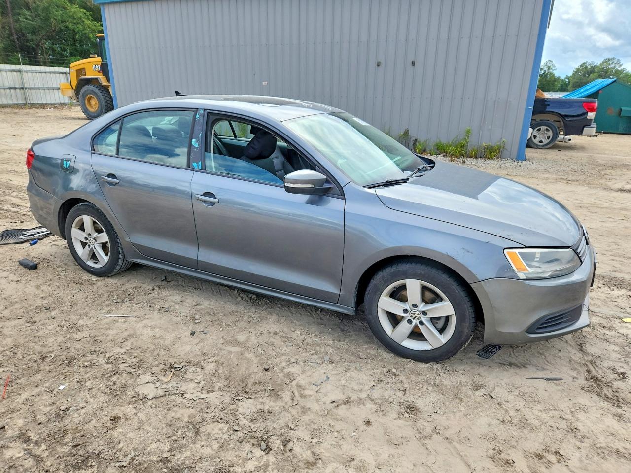 2012 Volkswagen Jetta Tdi Gray vin: 3VWLL7AJ1CM394868