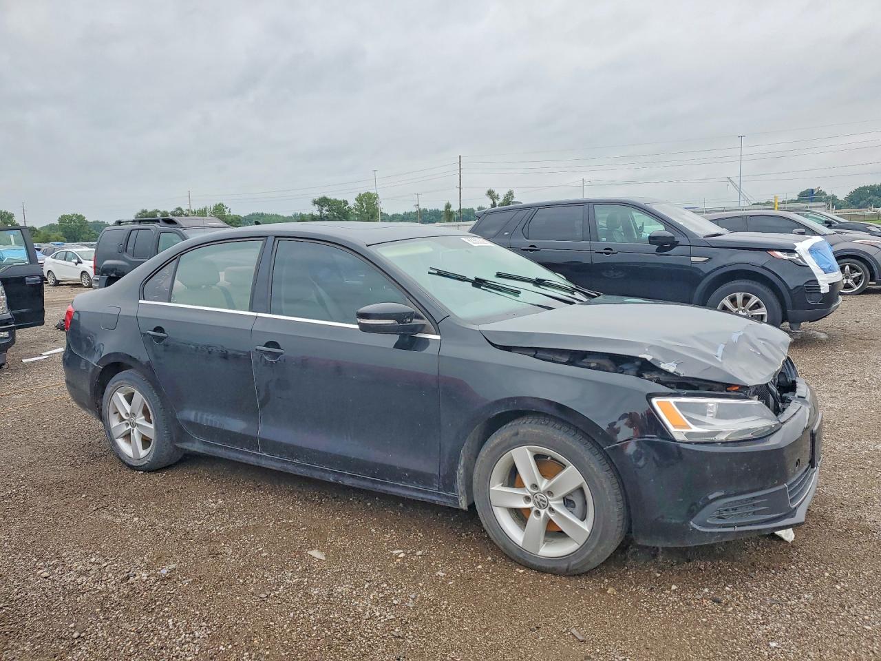 2013 Volkswagen Jetta Tdi Black vin: 3VWLL7AJ1DM231235
