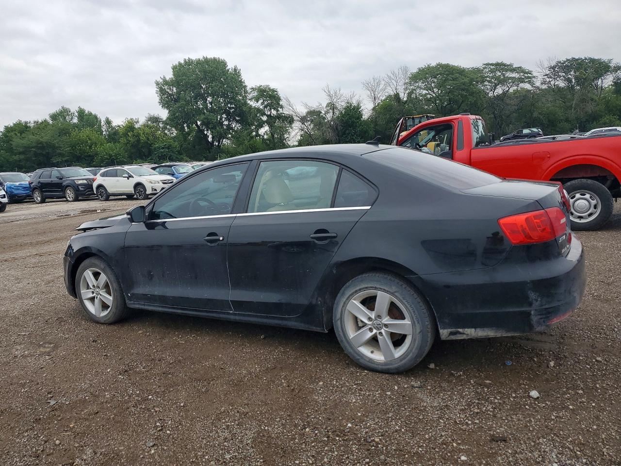 2013 Volkswagen Jetta Tdi Black vin: 3VWLL7AJ1DM231235