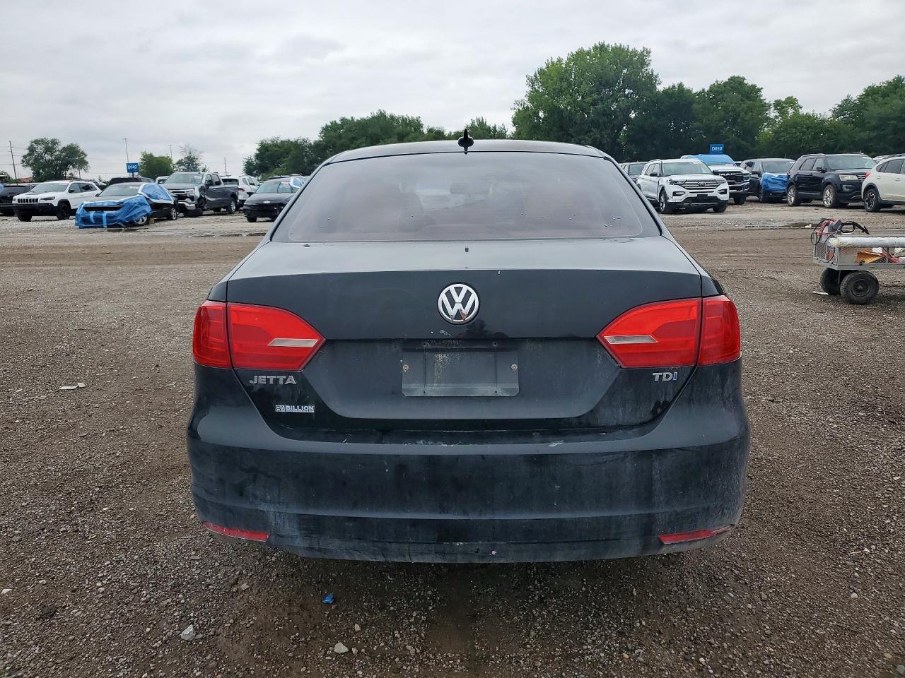 2013 Volkswagen Jetta Tdi Black vin: 3VWLL7AJ1DM231235