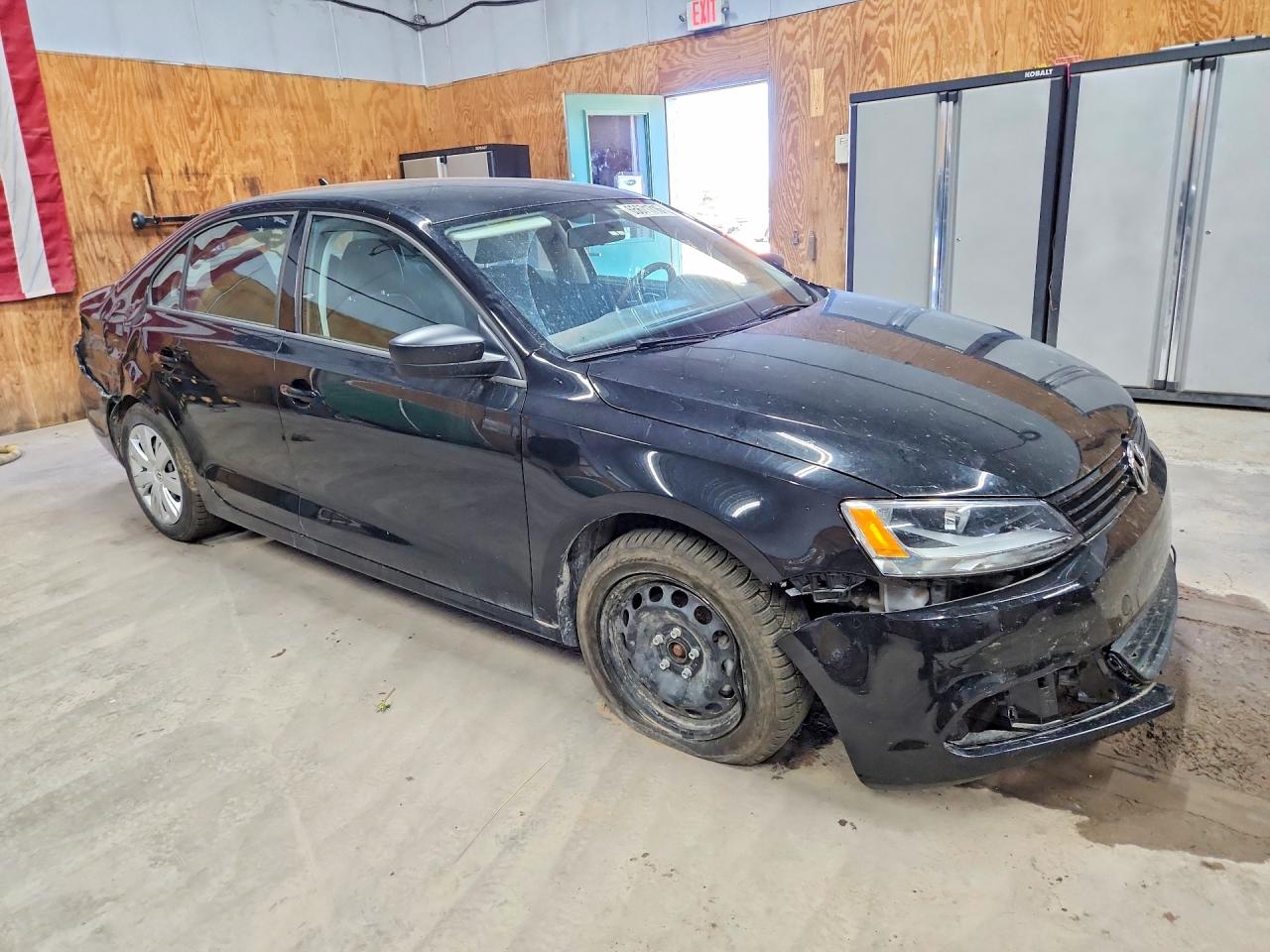2014 Volkswagen Jetta Tdi Black vin: 3VWLL7AJ1EM278198