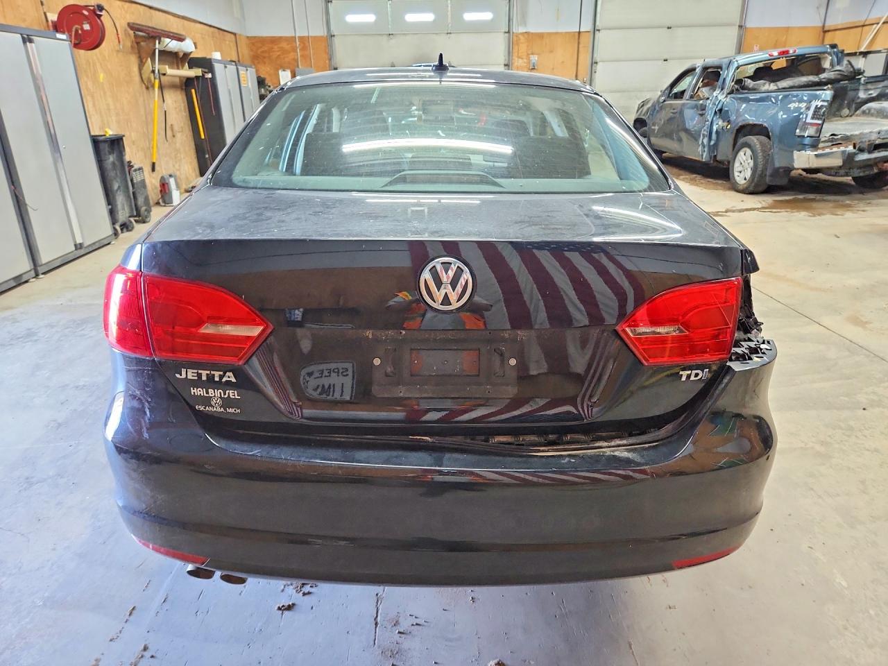 2014 Volkswagen Jetta Tdi Black vin: 3VWLL7AJ1EM278198
