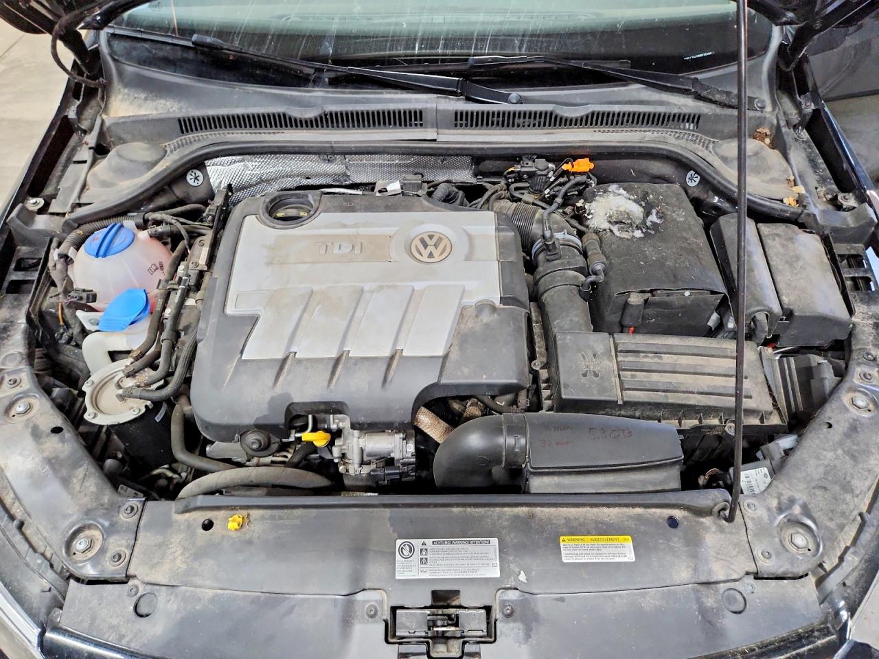 2014 Volkswagen Jetta Tdi Black vin: 3VWLL7AJ1EM278198
