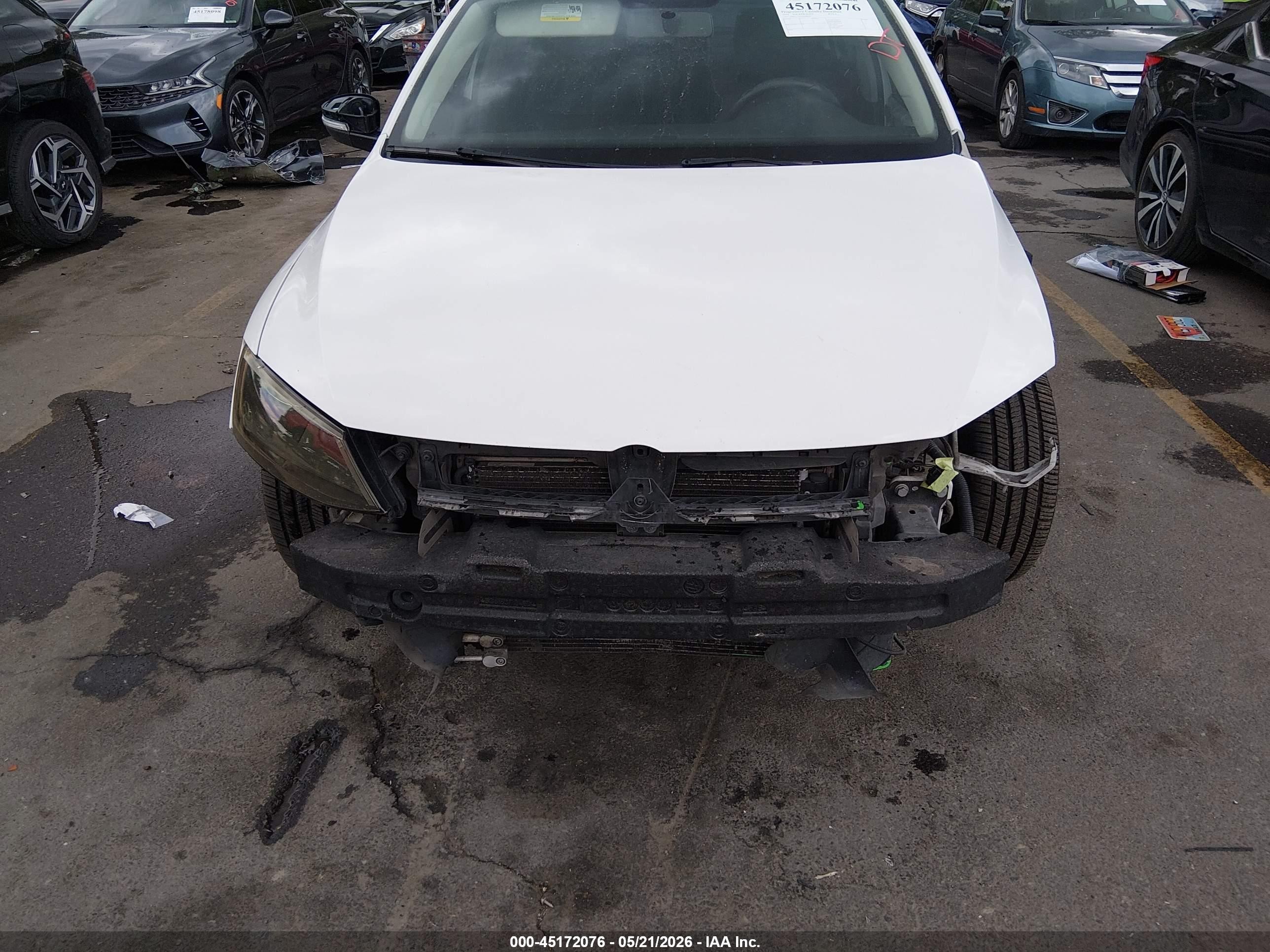 2014 Volkswagen Jetta Tdi White vin: 3VWLL7AJ1EM288293