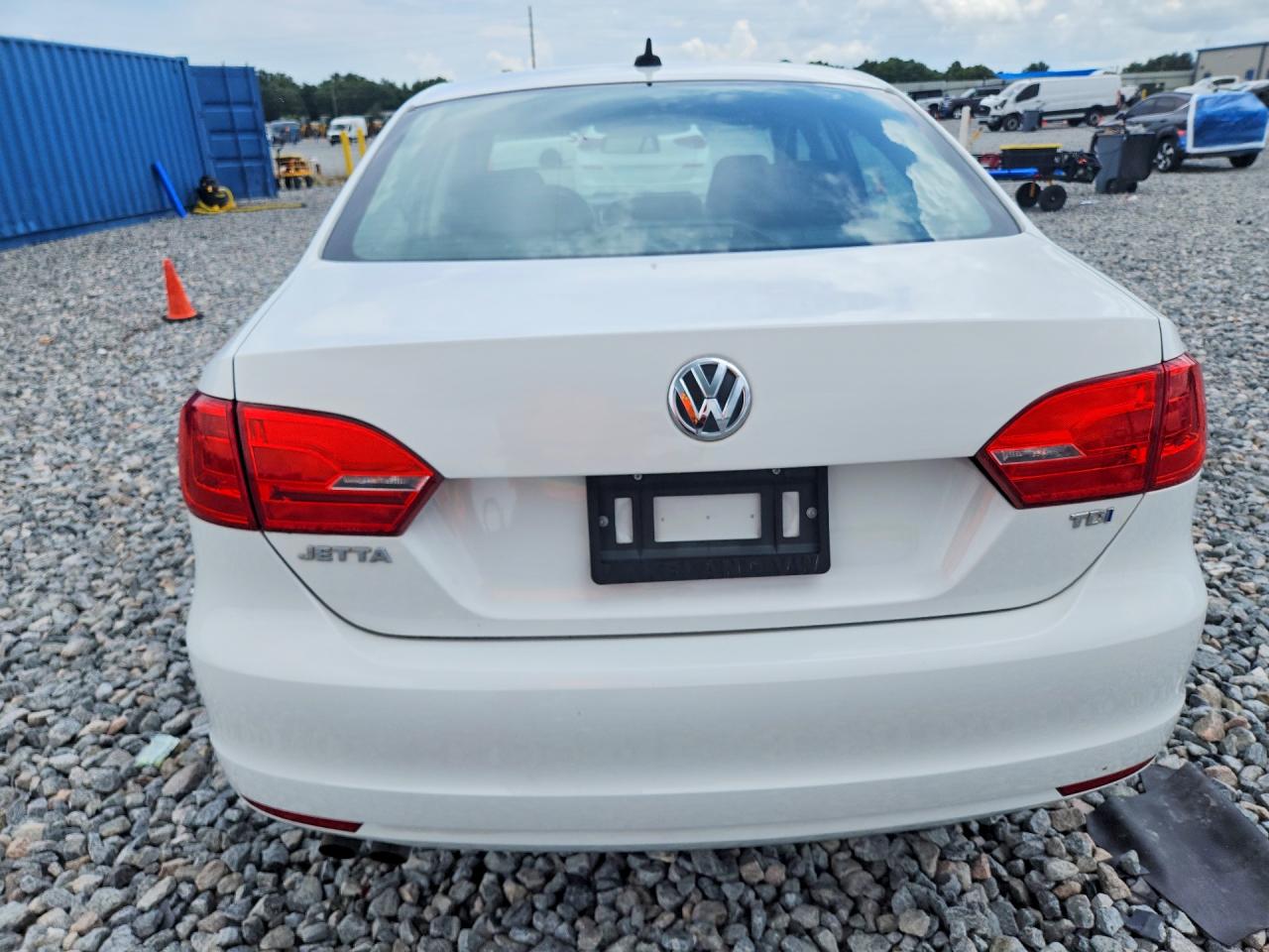 2014 Volkswagen Jetta Tdi White vin: 3VWLL7AJ1EM309174