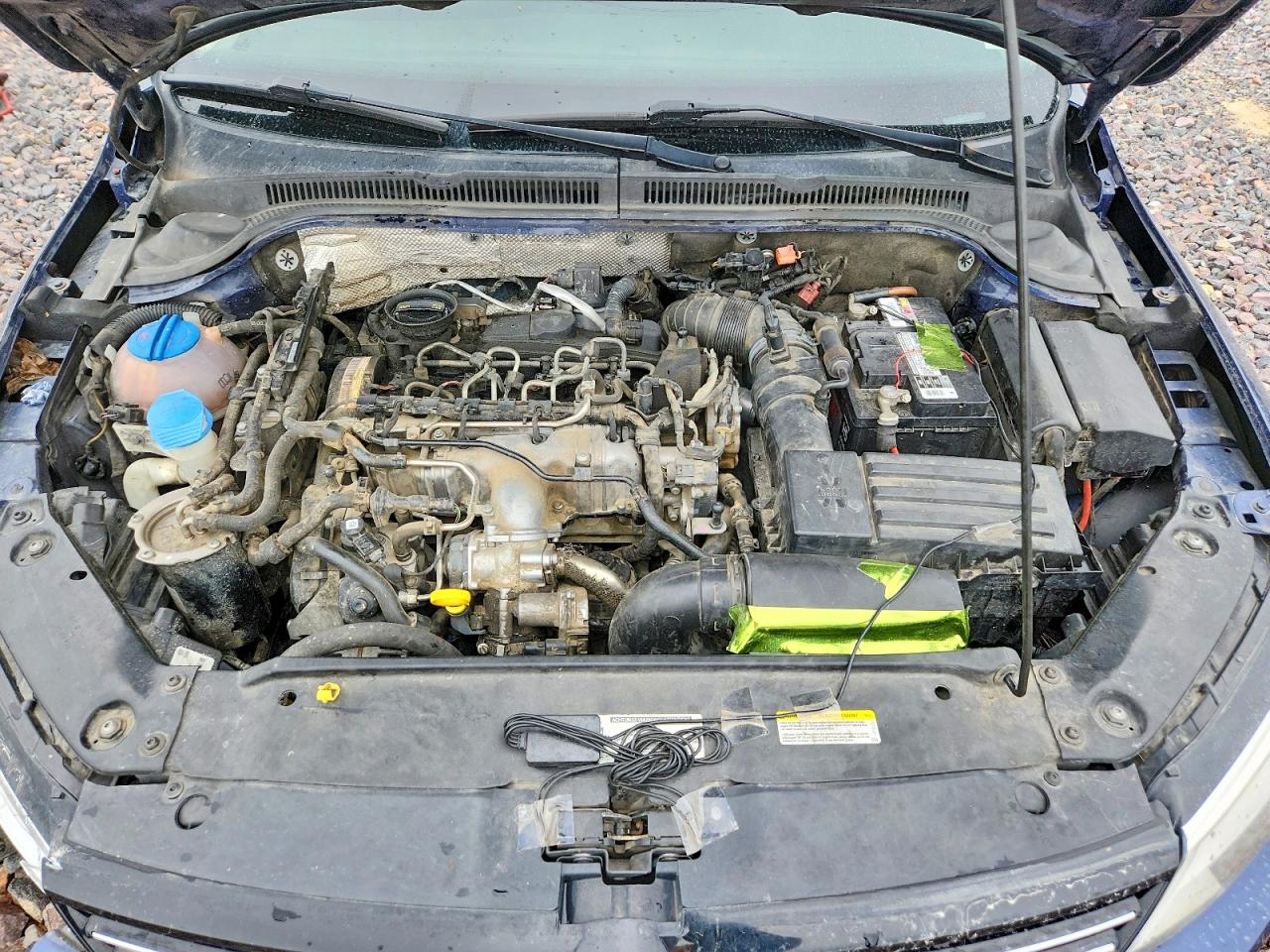 2014 Volkswagen Jetta Tdi Синий vin: 3VWLL7AJ1EM388281