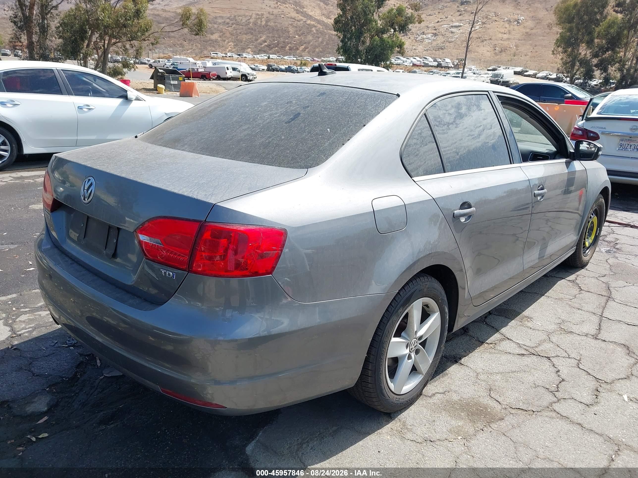 2014 Volkswagen Jetta 2.0l Tdi Black vin: 3VWLL7AJ1EM408545