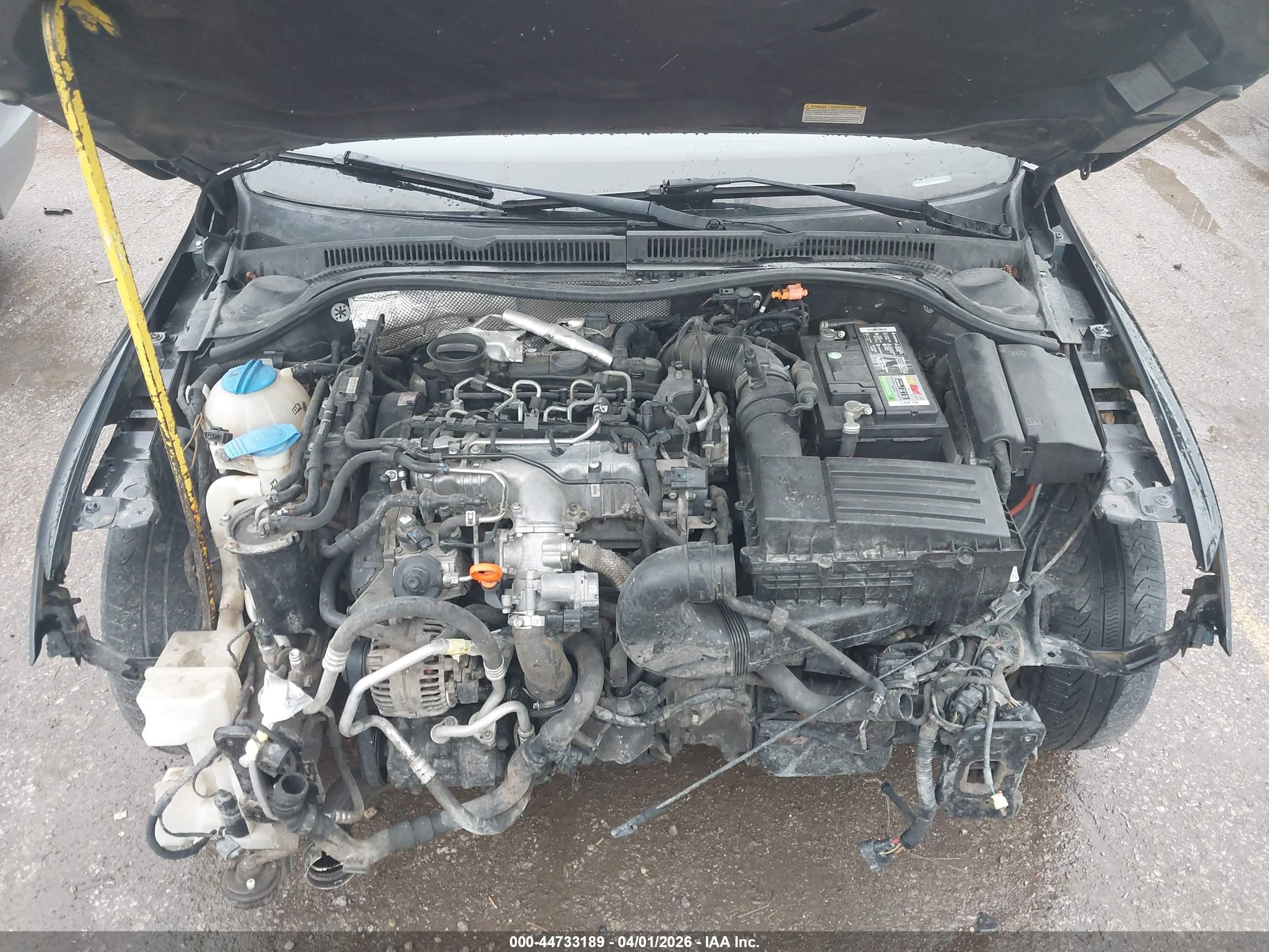 2011 Volkswagen Jetta 2.0l Tdi Black vin: 3VWLL7AJ2BM047841
