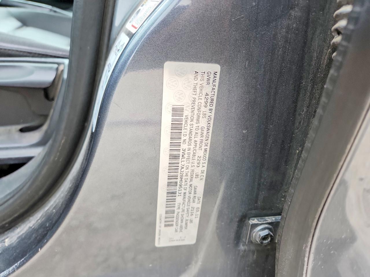2011 Volkswagen Jetta Tdi Gray vin: 3VWLL7AJ2BM095131