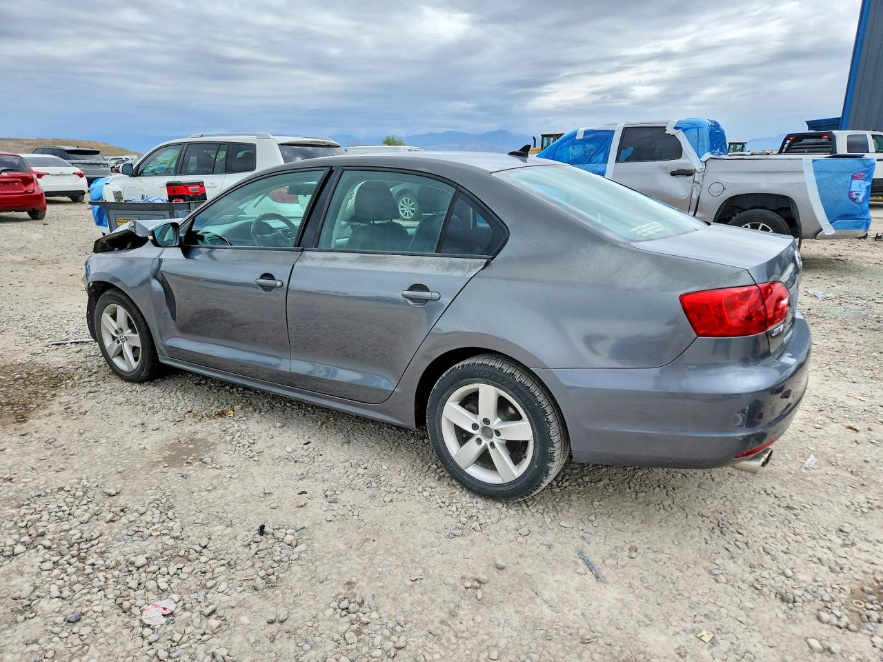 2011 Volkswagen Jetta Tdi Gray vin: 3VWLL7AJ2BM095131