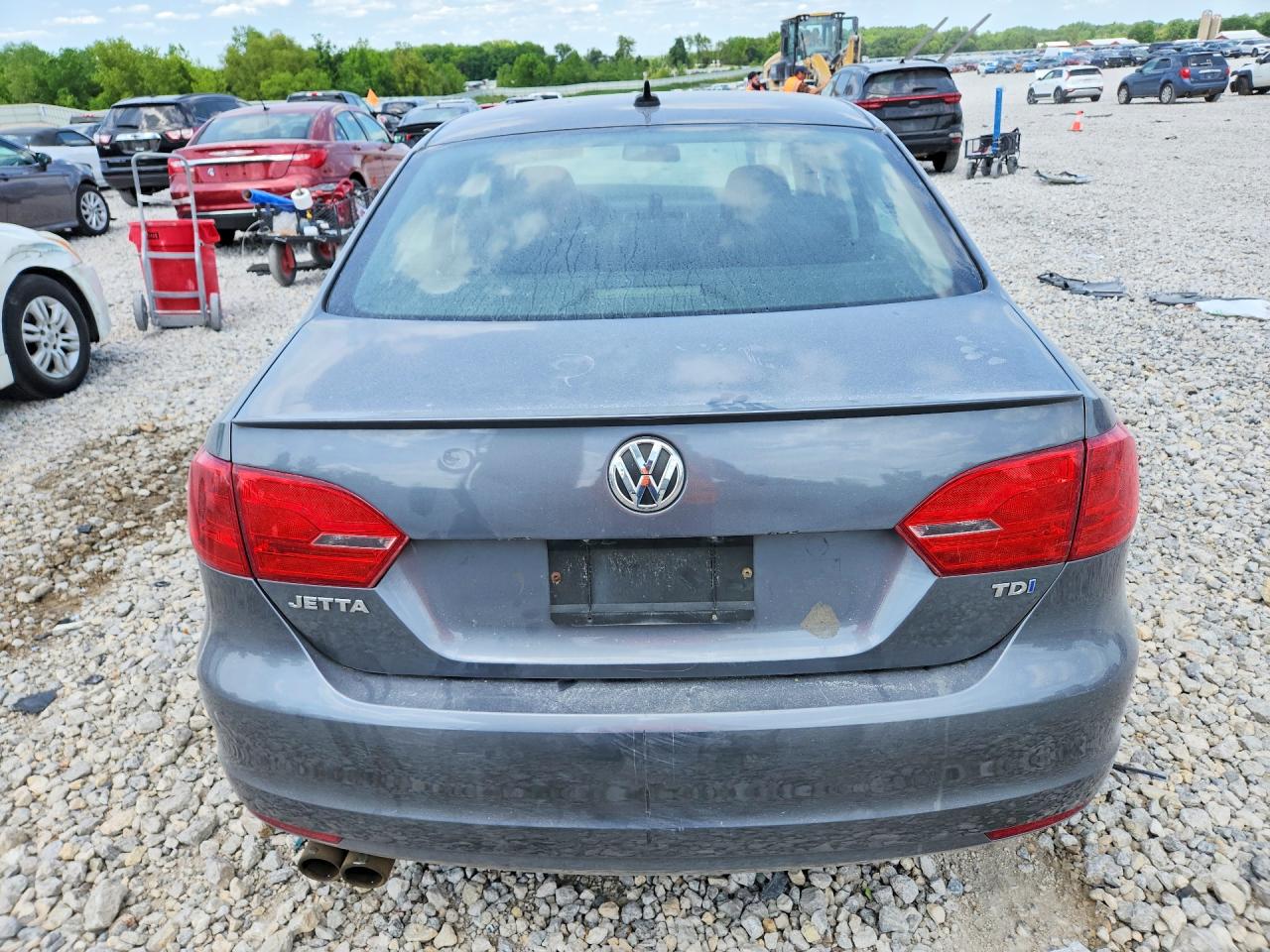 2011 Volkswagen Jetta Tdi Gray vin: 3VWLL7AJ2BM131884