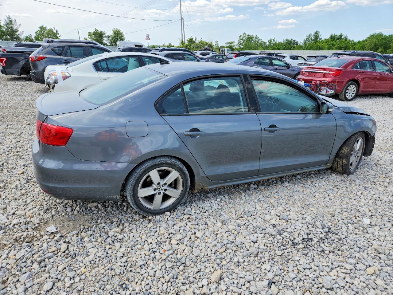 2011 Volkswagen Jetta Tdi Gray vin: 3VWLL7AJ2BM131884