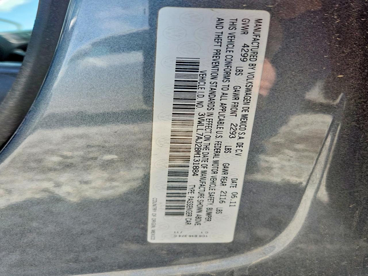 2011 Volkswagen Jetta Tdi Gray vin: 3VWLL7AJ2BM131884