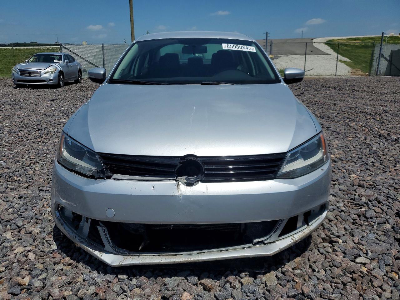 2012 Volkswagen Jetta Tdi Silver vin: 3VWLL7AJ2CM026490