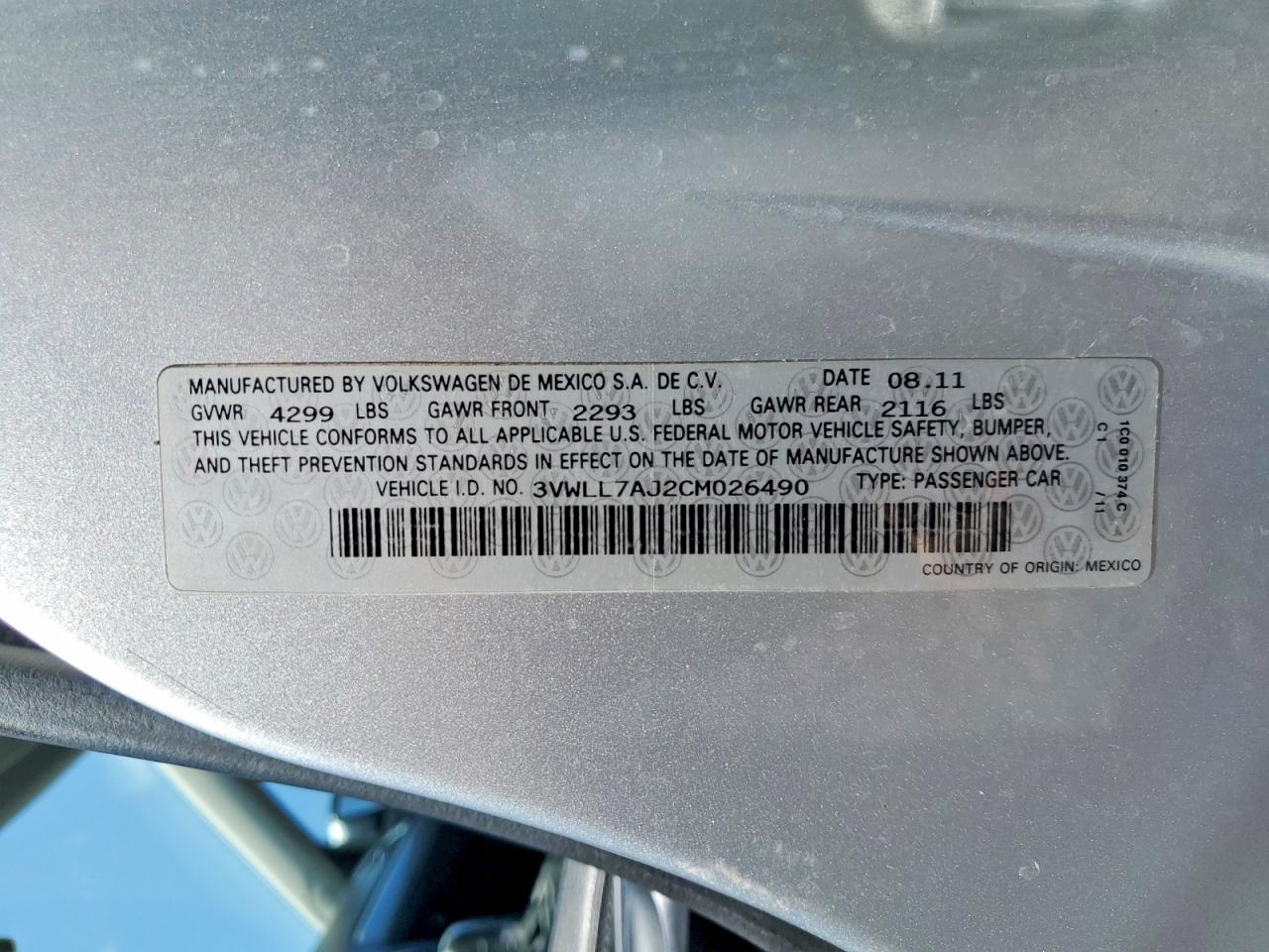 2012 Volkswagen Jetta Tdi Silver vin: 3VWLL7AJ2CM026490