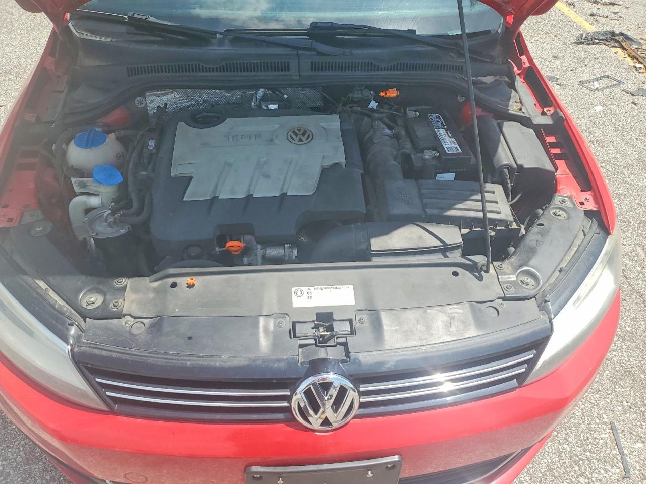 2012 Volkswagen Jetta Tdi Red vin: 3VWLL7AJ2CM393518