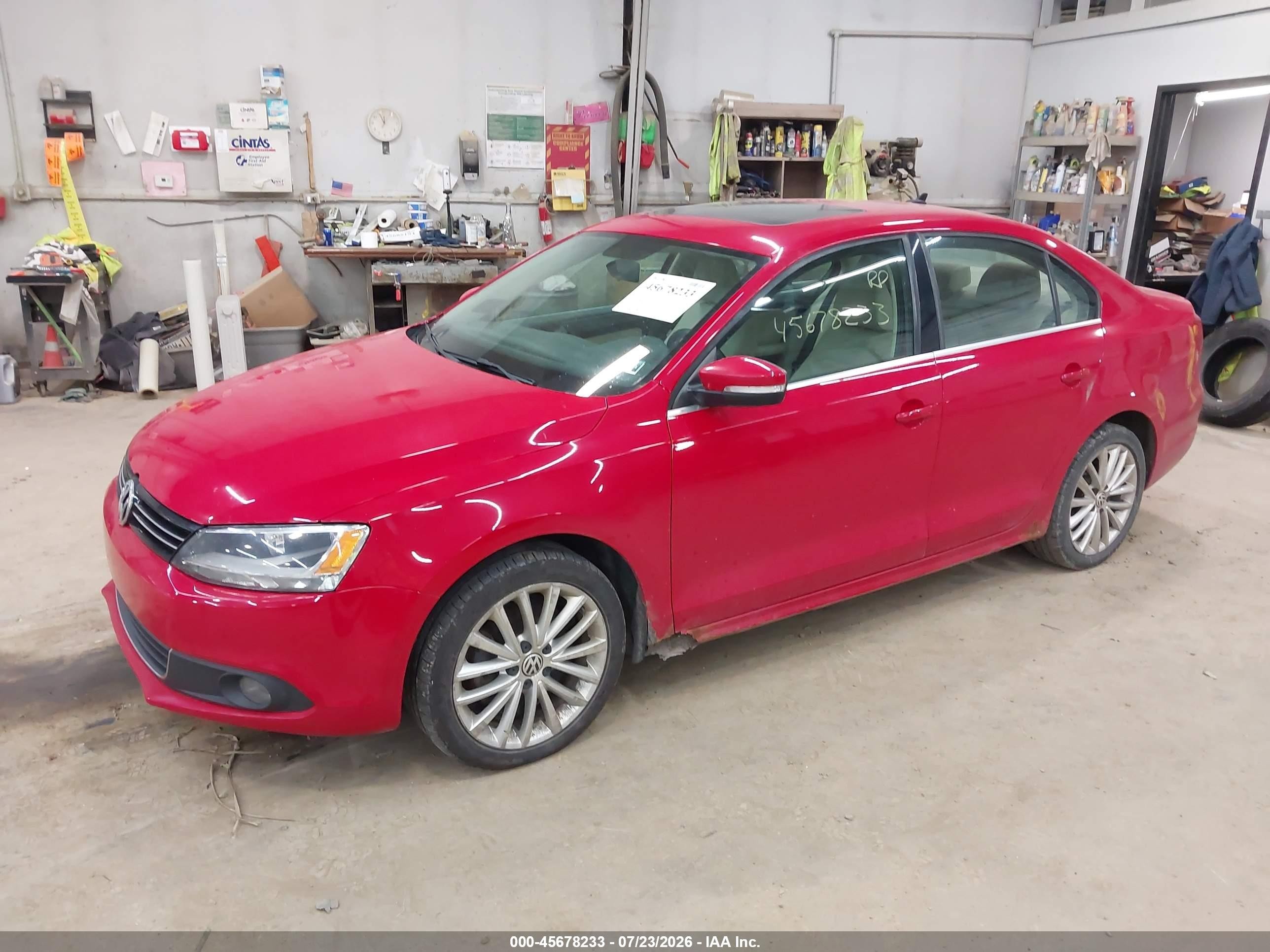 2013 Volkswagen Jetta 2.0l Tdi Red vin: 3VWLL7AJ2DM202715