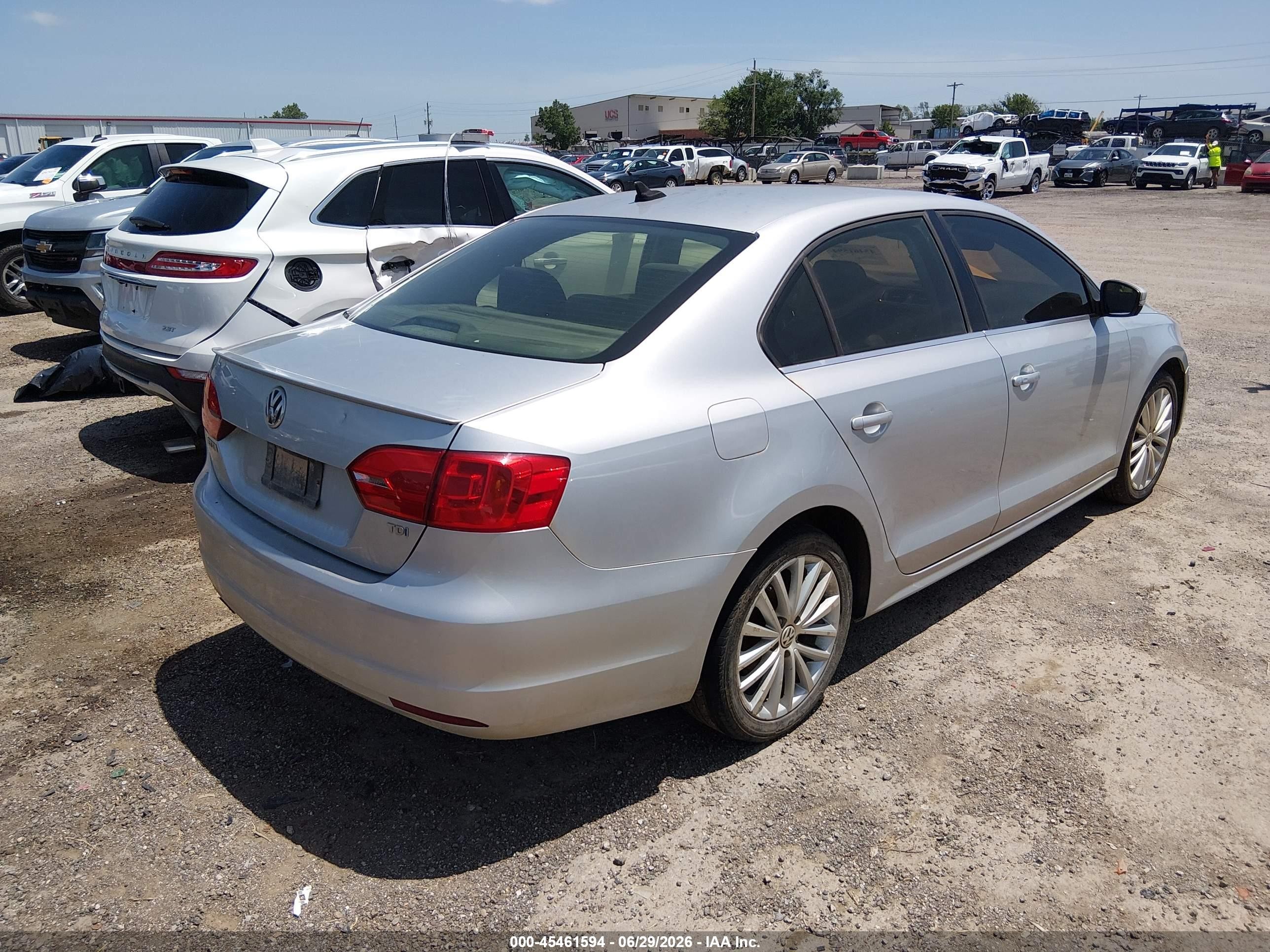 2013 Volkswagen Jetta 2.0l Tdi Silver vin: 3VWLL7AJ2DM419598