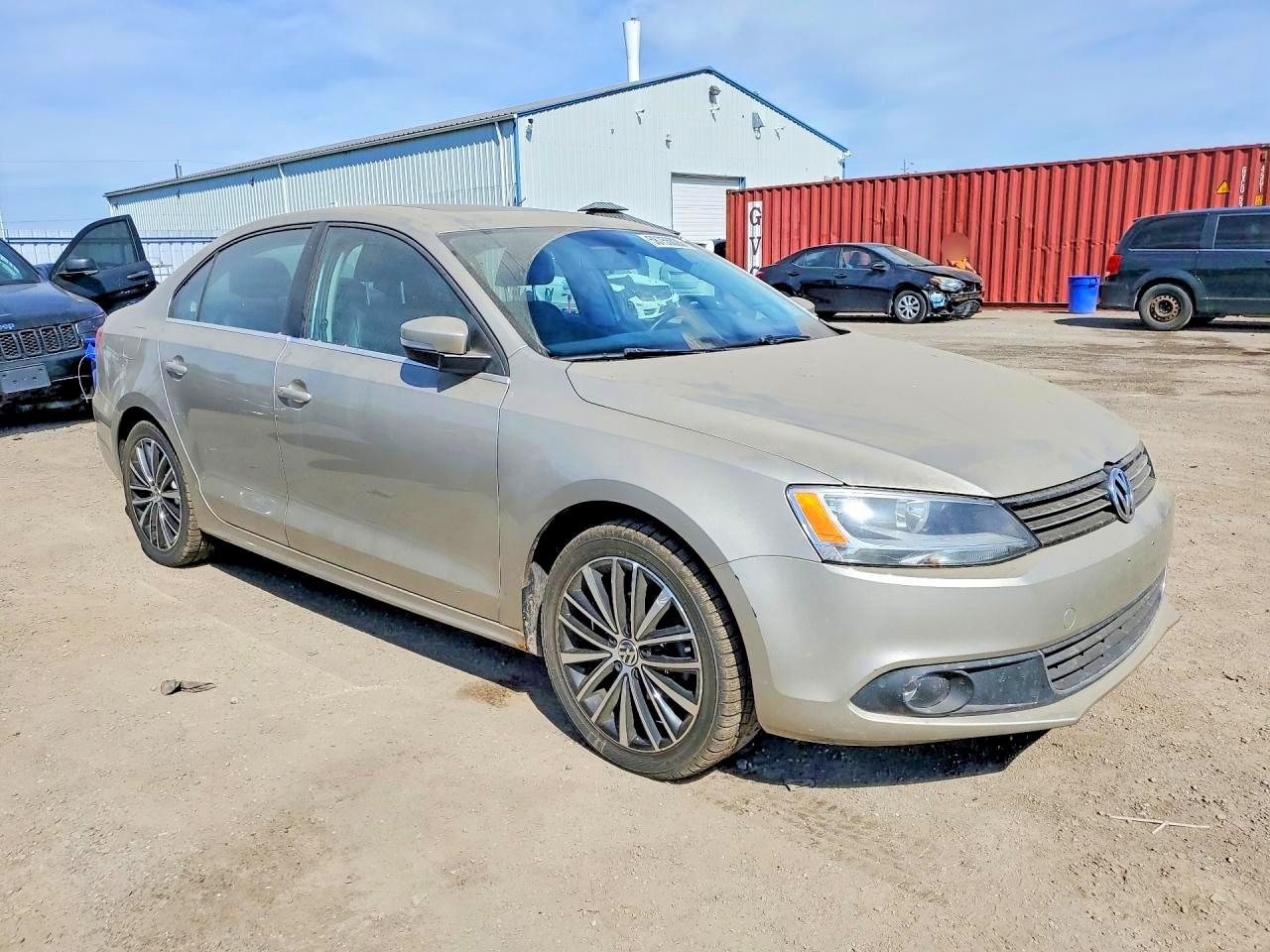 2014 Volkswagen Jetta Tdi Cream vin: 3VWLL7AJ2EM259112