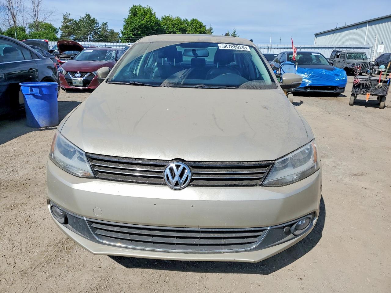 2014 Volkswagen Jetta Tdi Cream vin: 3VWLL7AJ2EM259112